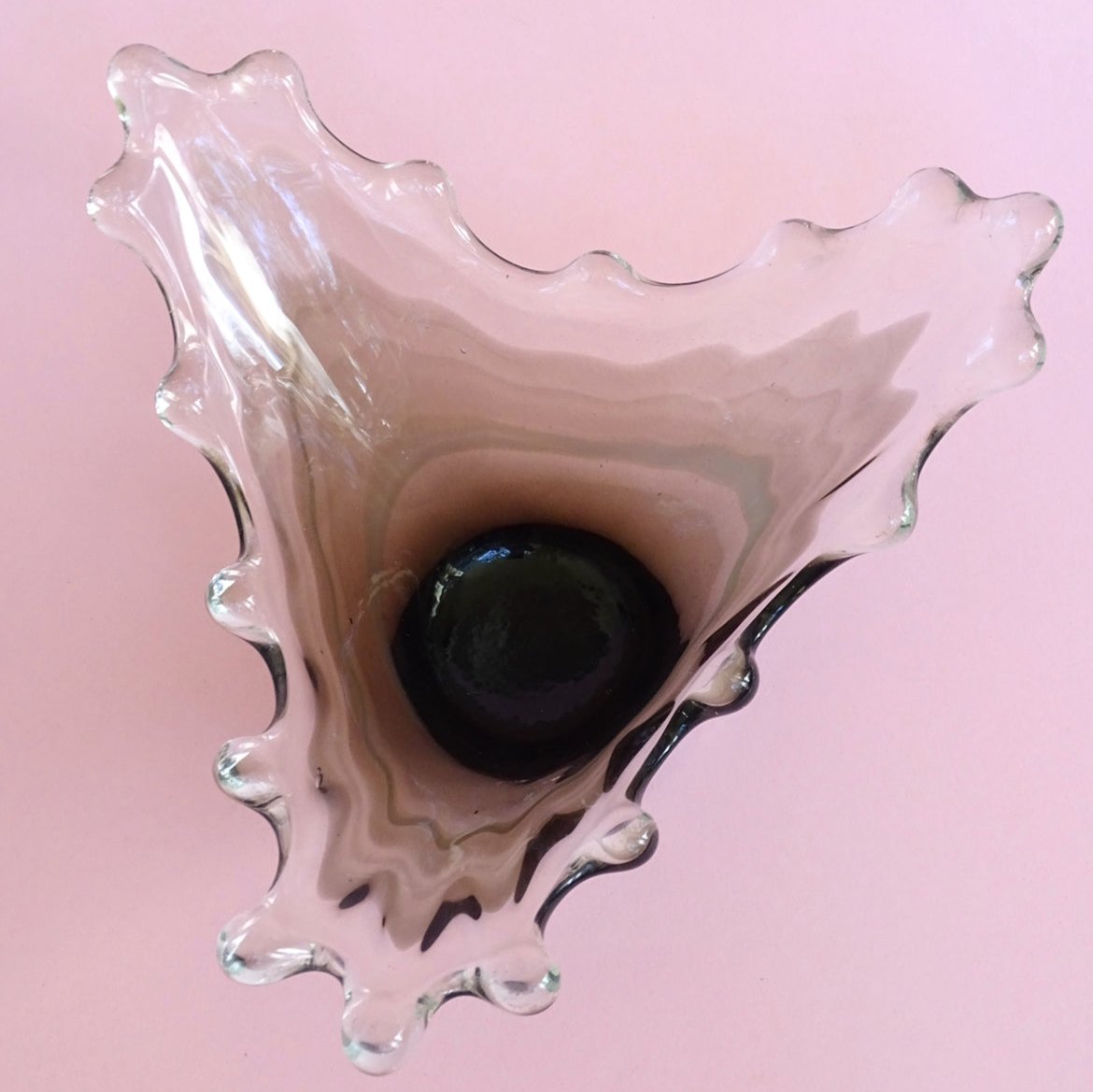 Splashed, massive, handmade, vintage bowl /fruit bowl/ jewelry box