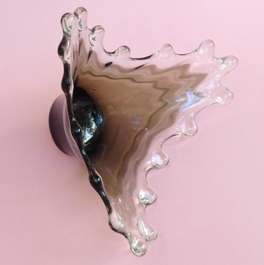 Splashed, massive, handmade, vintage bowl /fruit bowl/ jewelry box