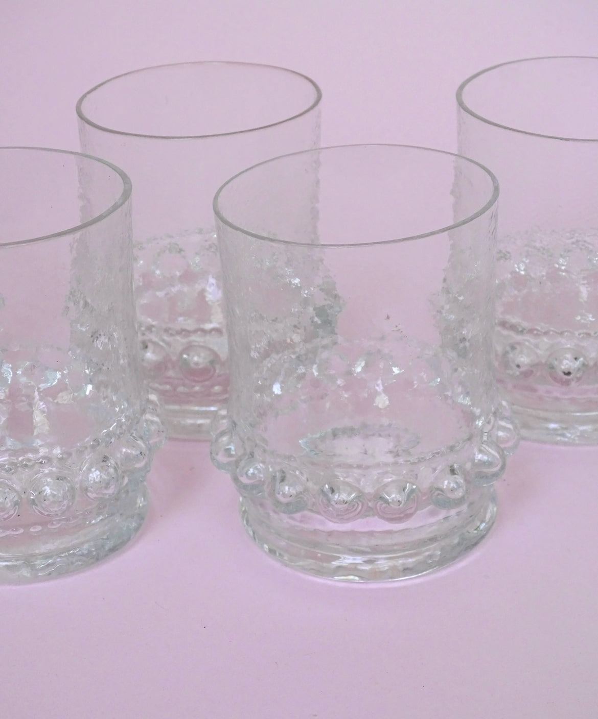 Vintage, set of 6 glasses for water/cocktail