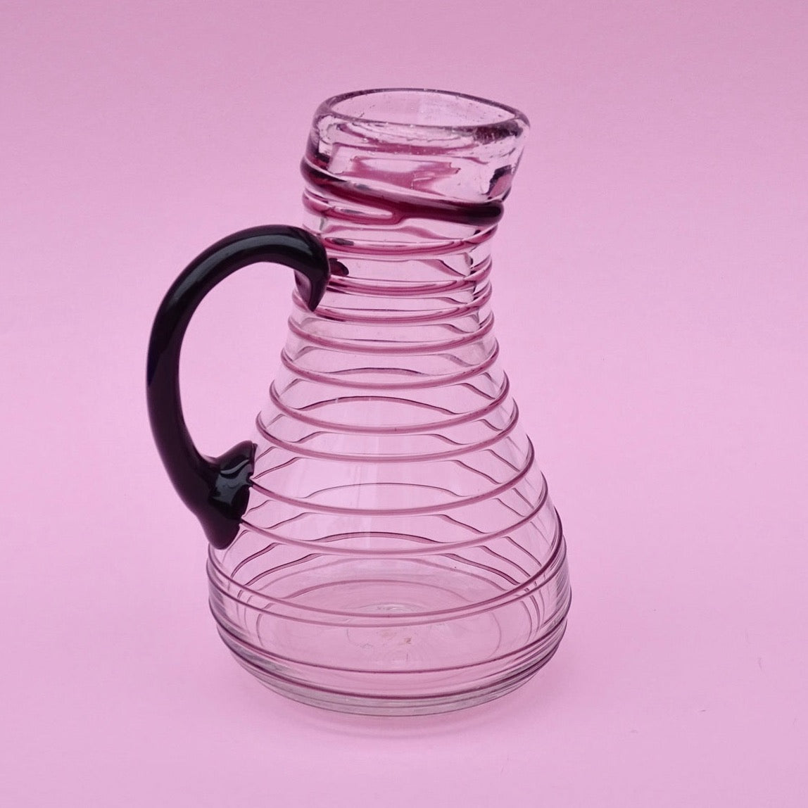 Vintage, mouth blown, purple massive Jug